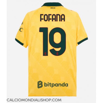 Maglie da calcio AC Milan Youssouf Fofana #19 Terza Maglia 2025-26 Manica Corta Maglie da calcio AC Milan Youssouf Fofana #19 Terza Maglia 2025-26 Manica Corta